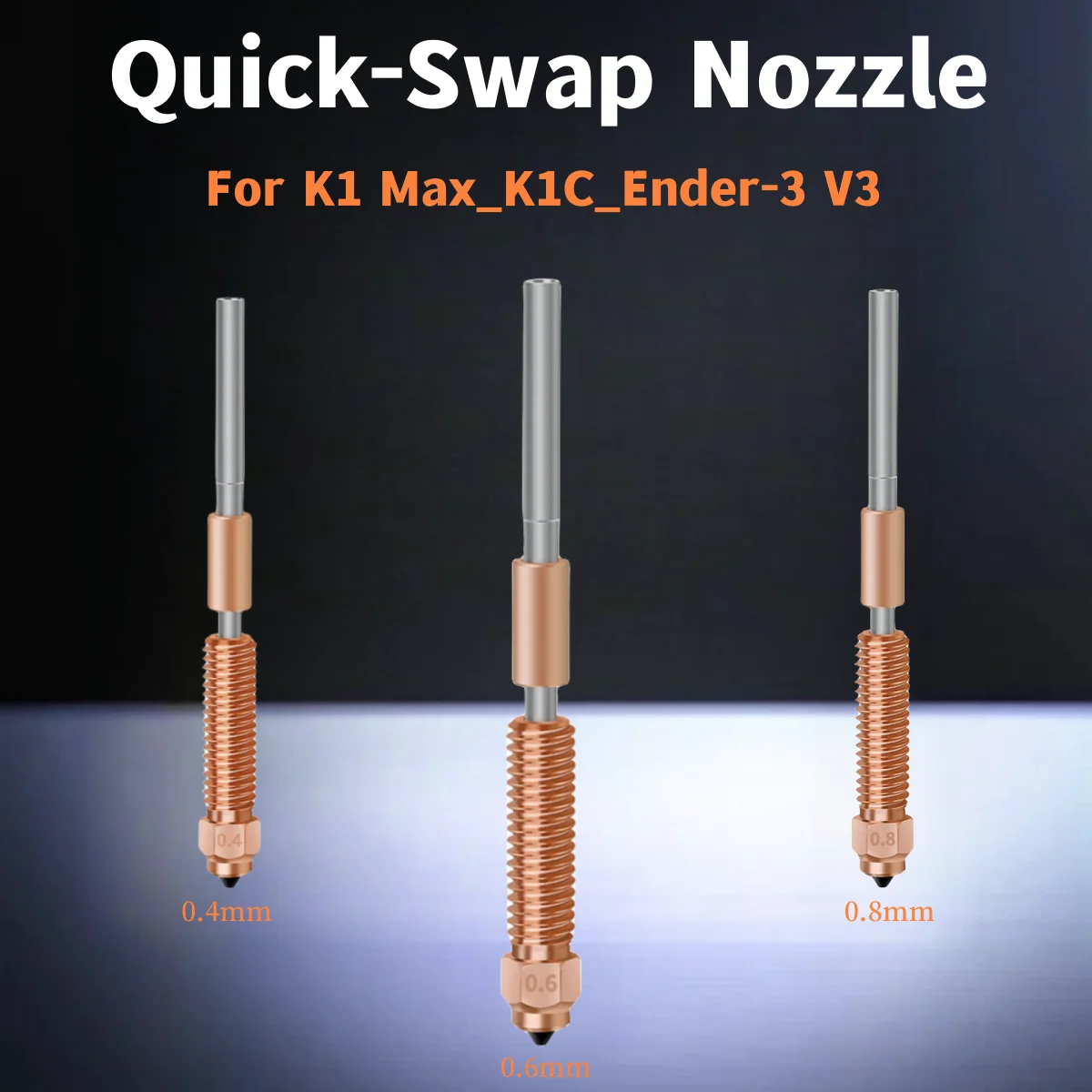 ũƼ    ȭ  ׷̵  μ, K1 Max K1C Ender-3 V3 , 0.4mm, 0.6mm, 0.8mm